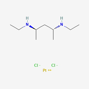 molecular formula C9H22Cl2N2Pt B585435 Dichloro-(R,R)-(N,N'-diethyl-2,4-pentanediamine)platinum(II) CAS No. 151436-58-7