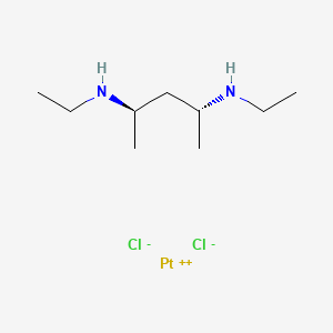 molecular formula C9H22Cl2N2Pt B585435 (R,R)-N,N'-diethyl-2,4-pentanediamine platinum dichloride CAS No. 151436-58-7