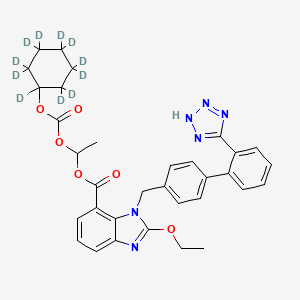 molecular formula C33H34N6O6 B585436 Candesartan Cilexetil-d11 CAS No. 1261393-19-4