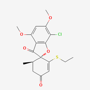 molecular formula C18H19ClO5S B585437 2-(Demethoxy)ethylthio-griseofulvin CAS No. 187884-75-9