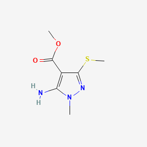 Methyl 5-amino-1-methyl-3-(methylthio)-1H-pyrazole-4-carboxylate