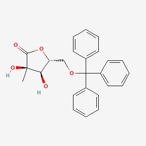 molecular formula C25H24O5 B585442 5-O-(Triphenylmethyl)-2-c-methyl-D-ribonic-gamma-lactone CAS No. 157666-05-2