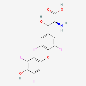 molecular formula C15H11I4NO5 B585447 beta-Hydroxy thyroxine CAS No. 107849-54-7