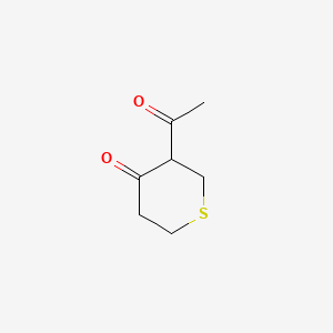 molecular formula C7H10O2S B585456 3-Acetylthian-4-one CAS No. 144535-06-8