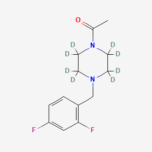 1-Acetyl-4-(2,4-difluorobenzyl)piperazine-d8