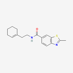 molecular formula C17H20N2OS B5854696 N-[2-(cyclohexen-1-yl)ethyl]-2-methyl-1,3-benzothiazole-6-carboxamide 