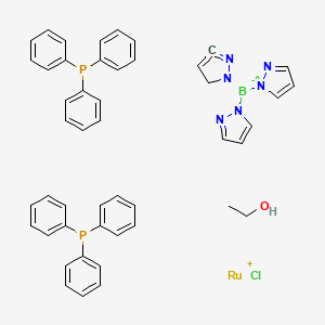 molecular formula C47H45BClN6OP2Ru B585483 CID 72376340 CAS No. 141686-21-7