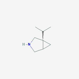 molecular formula C8H15N B585495 (1R)-1-Isopropyl-3-azabicyclo[3.1.0]hexane CAS No. 153075-17-3