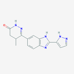 molecular formula C15H14N6O B058550 Meribendan CAS No. 119322-27-9