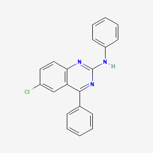 molecular formula C20H14ClN3 B5855005 6-chloro-N,4-diphenylquinazolin-2-amine 