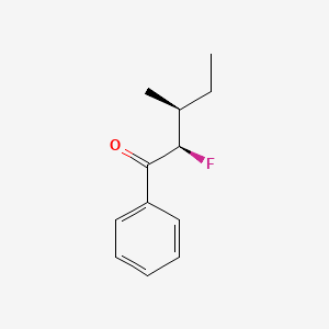 B585504 (2R,3S)-2-fluoro-3-methyl-1-phenylpentan-1-one CAS No. 154669-94-0