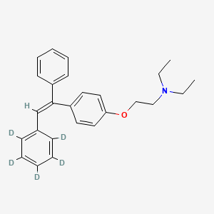 molecular formula C26H29NO B585505 Deschloro Clomiphene-d5 