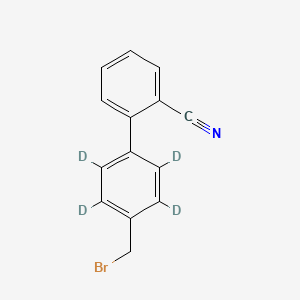 molecular formula C14H10BrN B585507 4'-Bromomethyl-2-cyanobiphenyl-d4 CAS No. 1420880-42-7