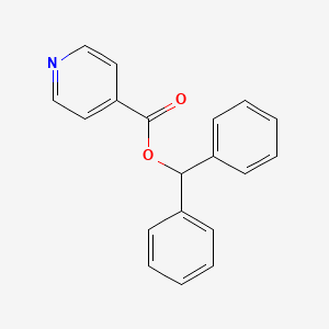 molecular formula C19H15NO2 B5855090 Benzhydryl isonicotinate CAS No. 112981-39-2