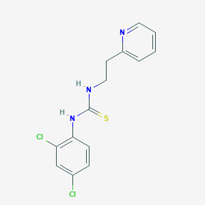 molecular formula C14H13Cl2N3S B5855175 1-(2,4-Dichlorophenyl)-3-[2-(pyridin-2-yl)ethyl]thiourea 