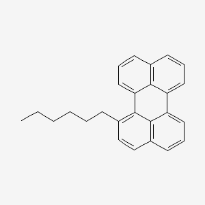 molecular formula C26H24 B585519 1-Hexylperylene CAS No. 143076-98-6