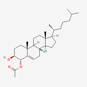 molecular formula C29H48O3 B585524 (3beta,4alpha)-3-Hydroxycholest-5-en-4-yl acetate CAS No. 2515-18-6