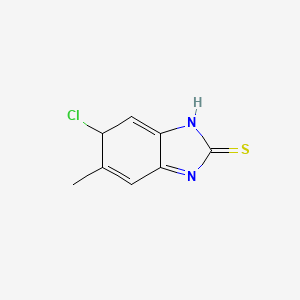 molecular formula C8H7ClN2S B585526 5-Chloro-6-methyl-1,3-dihydrobenzimidazole-2-thione CAS No. 158657-00-2
