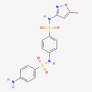 molecular formula C16H16N4O5S2 B585530 N-(4-Aminobenzenesulfonyl) Sulfamethoxazole CAS No. 135529-16-7