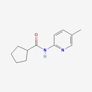 molecular formula C12H16N2O B5855301 N-(5-methylpyridin-2-yl)cyclopentanecarboxamide 