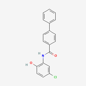 molecular formula C19H14ClNO2 B5855428 N-(5-chloro-2-hydroxyphenyl)biphenyl-4-carboxamide 