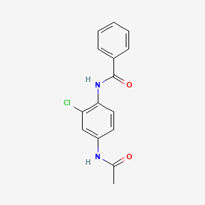 molecular formula C15H13ClN2O2 B5855436 N-(4-acetamido-2-chlorophenyl)benzamide 