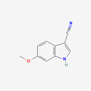 molecular formula C10H8N2O B585545 6-Methoxy-1H-indole-3-carbonitrile CAS No. 145692-57-5
