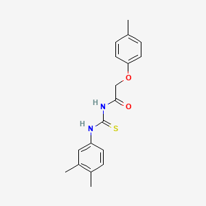 molecular formula C18H20N2O2S B5855492 N-[(3,4-dimethylphenyl)carbamothioyl]-2-(4-methylphenoxy)acetamide 