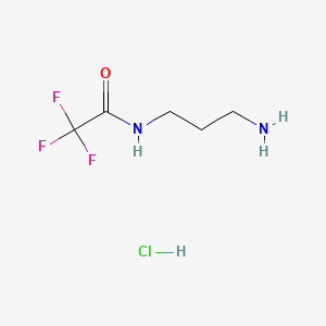 molecular formula C5H10ClF3N2O B585551 N-Trifluoroacetyl-1,3-propylenediamine Hydrochloride CAS No. 1346604-02-1