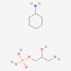 molecular formula C9H22NO6P B585568 Cyclohexanamine;2,3-dihydroxypropyl dihydrogen phosphate CAS No. 14703-68-5