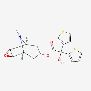 B585569 alpha-Hydroxy-alpha-3-thienyl-2-thiopheneacetic Acid 9-Methyl-3-oxa-9-azatricyclo[3.3.1.02,4]non-7-yl Ester CAS No. 783273-13-2