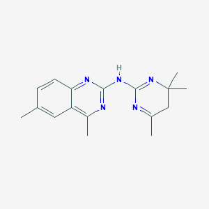 molecular formula C17H21N5 B5855730 N-(4,6-DIMETHYL-2-QUINAZOLINYL)-N-(4,4,6-TRIMETHYL-4,5-DIHYDRO-2-PYRIMIDINYL)AMINE 