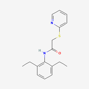 molecular formula C17H20N2OS B5855782 N-(2,6-diethylphenyl)-2-(pyridin-2-ylsulfanyl)acetamide 