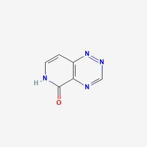 molecular formula C6H4N4O B585579 pyrido[3,4-e][1,2,4]triazin-5(6H)-one CAS No. 145675-25-8