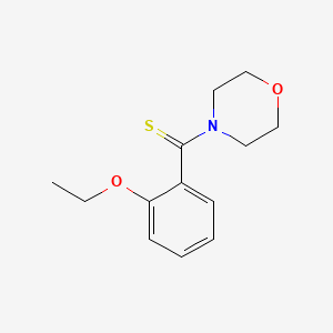 molecular formula C13H17NO2S B5855851 Morpholine, 4-(o-ethoxythiobenzoyl)- CAS No. 100609-54-9