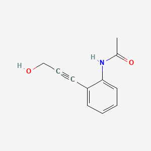 molecular formula C11H11NO2 B585590 N-[2-(3-hydroxyprop-1-ynyl)phenyl]acetamide CAS No. 148564-87-8