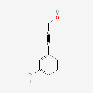 molecular formula C9H8O2 B585600 3-(3-Hydroxyprop-1-YN-1-YL)phenol CAS No. 151057-25-9