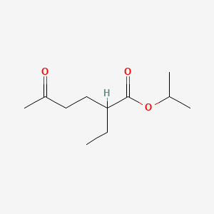 molecular formula C11H20O3 B585607 propan-2-yl 2-ethyl-5-oxohexanoate CAS No. 1346599-42-5