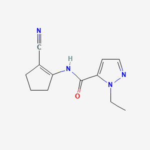 molecular formula C12H14N4O B5856161 N~5~-(2-CYANO-1-CYCLOPENTENYL)-1-ETHYL-1H-PYRAZOLE-5-CARBOXAMIDE 