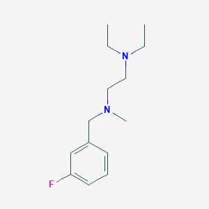 molecular formula C14H23FN2 B5856229 N',N'-diethyl-N-[(3-fluorophenyl)methyl]-N-methylethane-1,2-diamine 