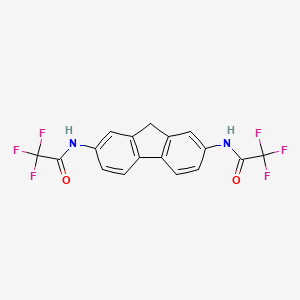 molecular formula C17H10F6N2O2 B5856261 Acetamide, N,N'-fluoren-2,7-ylenebis(trifluoro- CAS No. 391-57-1