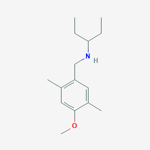 molecular formula C15H25NO B5856387 N-(1-ETHYLPROPYL)-N-(4-METHOXY-2,5-DIMETHYLBENZYL)AMINE 