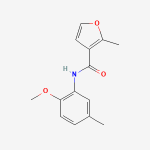 molecular formula C14H15NO3 B5856418 N-(2-methoxy-5-methylphenyl)-2-methylfuran-3-carboxamide 