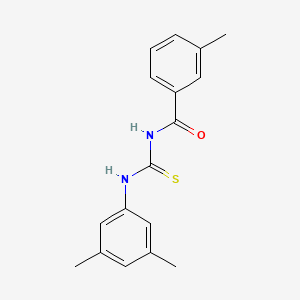 molecular formula C17H18N2OS B5856644 N-[(3,5-dimethylphenyl)carbamothioyl]-3-methylbenzamide 