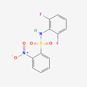 molecular formula C12H8F2N2O4S B5856673 N-(2,6-difluorophenyl)-2-nitrobenzenesulfonamide 
