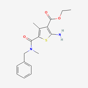 molecular formula C17H20N2O3S B5856720 Ethyl 2-amino-5-[benzyl(methyl)carbamoyl]-4-methylthiophene-3-carboxylate 