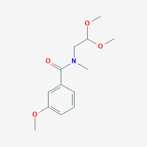 molecular formula C13H19NO4 B5856800 N-(2,2-dimethoxyethyl)-3-methoxy-N-methylbenzamide 