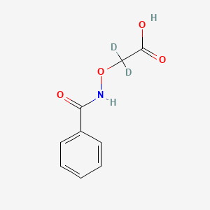 molecular formula C9H9NO4 B585695 (Benzamido)oxy Acetic Acid-d2 CAS No. 1346599-67-4