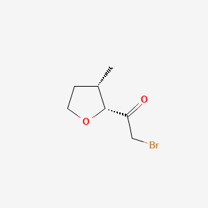 2-Bromo-1-[(2R,3S)-3-methyloxolan-2-yl]ethan-1-one
