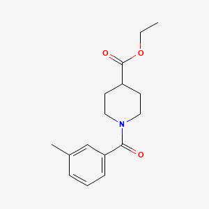 molecular formula C16H21NO3 B5857089 Ethyl 1-(3-methylbenzoyl)piperidine-4-carboxylate CAS No. 5352-99-8